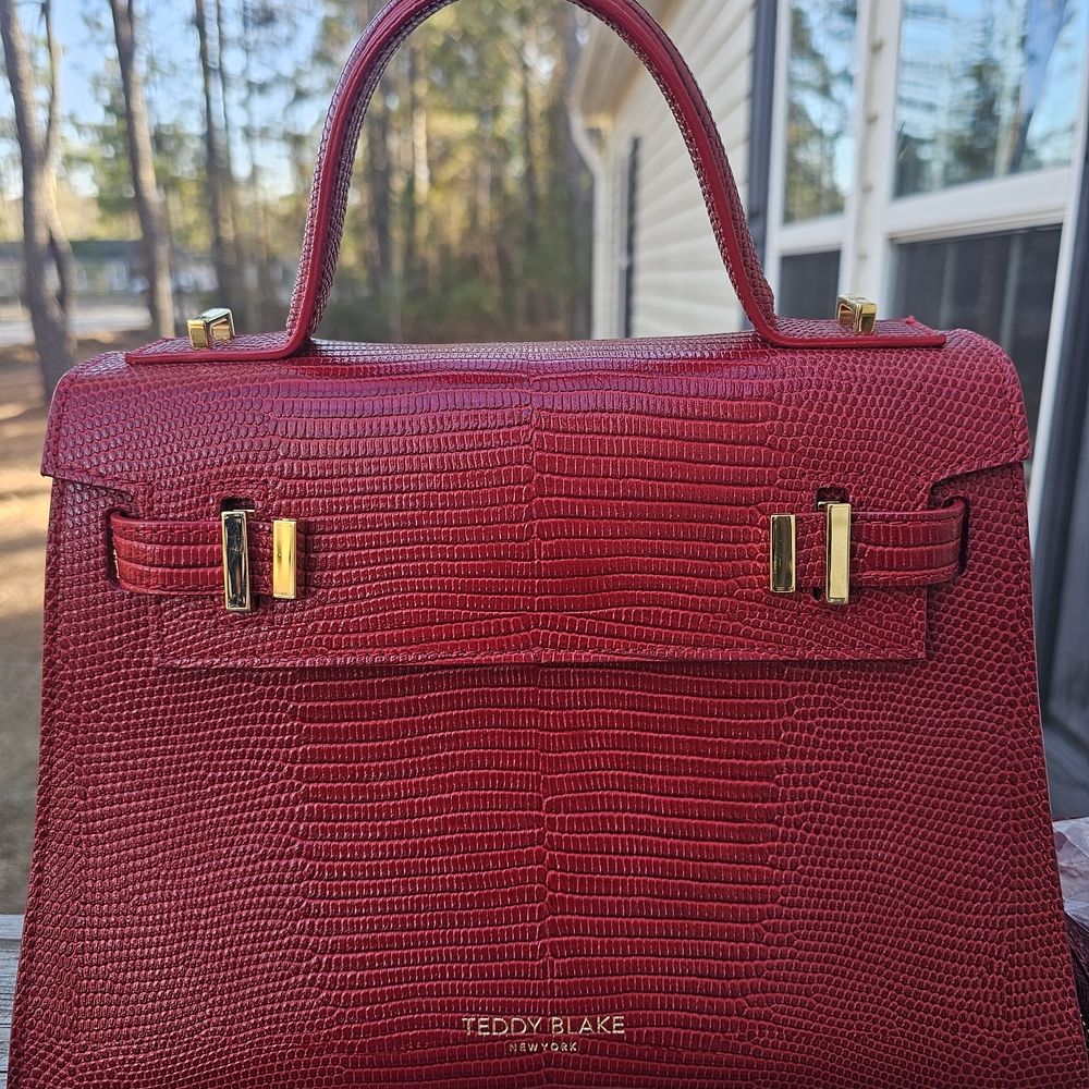 Teddy Blake Ava Croc 11 Inch Red And Wallet Set